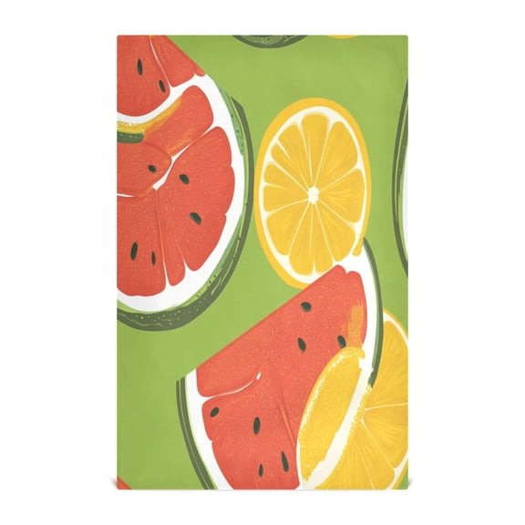 Refreshing Melons Decorative Waffle Towel Kitchen Dishcloth 28x18in Multi-Use Tea Towel