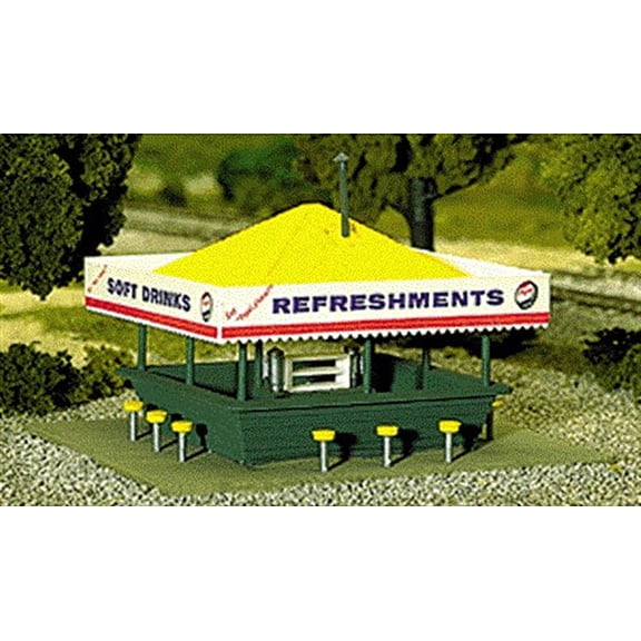 Atlas HO Scale Model Railroad Building Kit Refreshment Stand/Restaurant