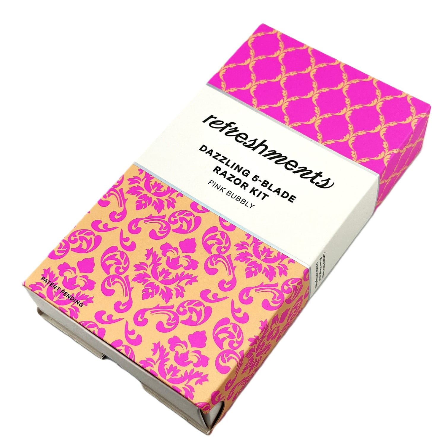 Refreshments 5‑Blade Razor Kit in Pink – Smooth \u0026 Soothing with Aloe – 2  Cartridges - Walmart.com, image size:1500x1500