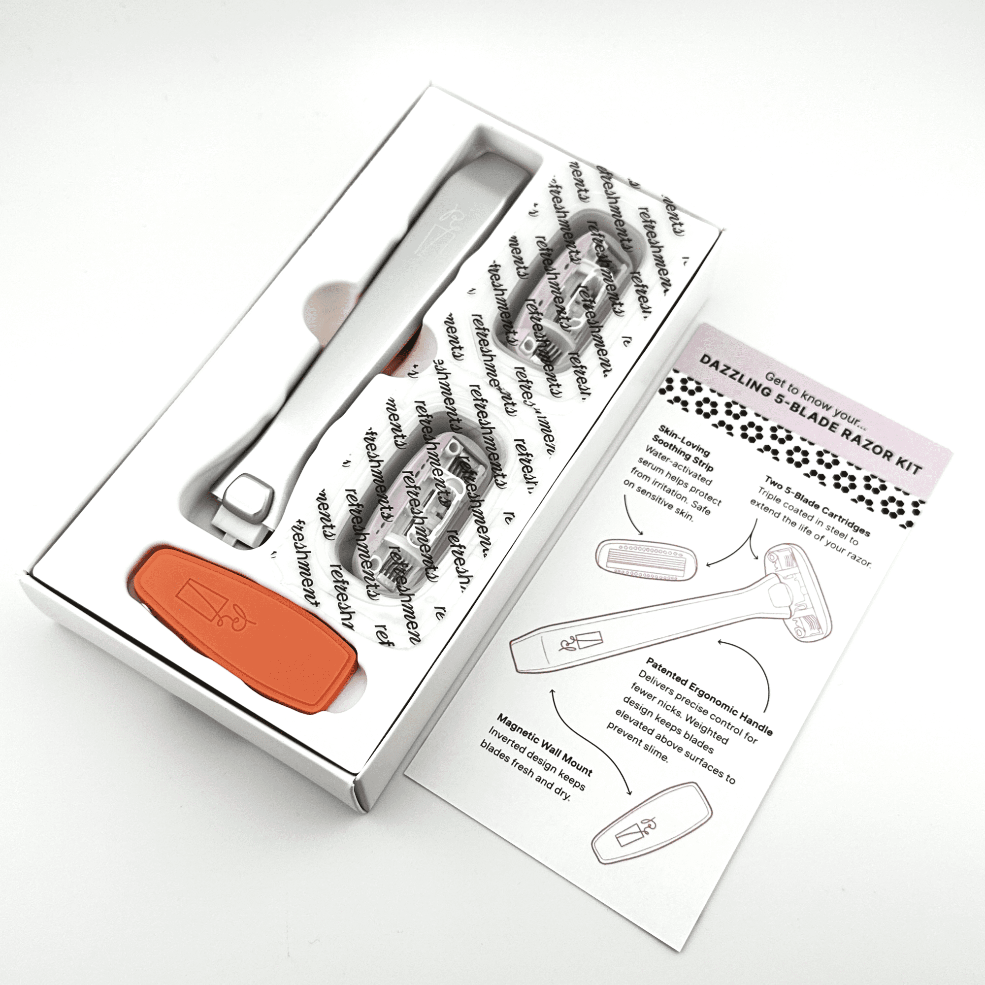 Refreshments Dazzling 5-Blade Razor Kit – Coral Crush - Walmart.com