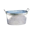 thumbnail image 1 of Refreshments Oval Stainles Steel Galvanized Beverage Tub, 1 of 6