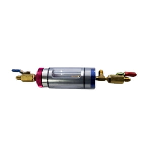 Refrigerant Analyzer for Car AC, Compact Impurity Detection Tool, Vehicle Conditioning System Test Device with Valve Gauge for Service Stations Mechanics Daily HVAC Inspection Kit