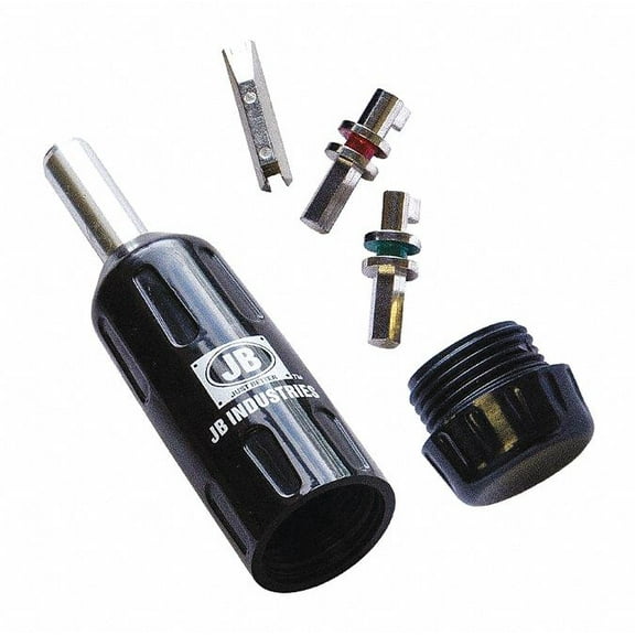 Refrigerant Cap Lock Multi-Key,Black JB INDUSTRIES SHLD-MULTI
