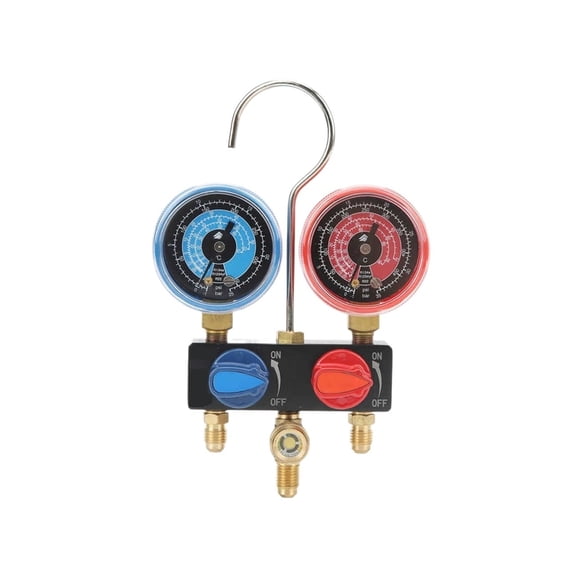 Refrigerant Diagnose Manifold Gauge Condition Manometer Pressure Gauge Refrigeration Tools For R22/R1234Yf ,Portable