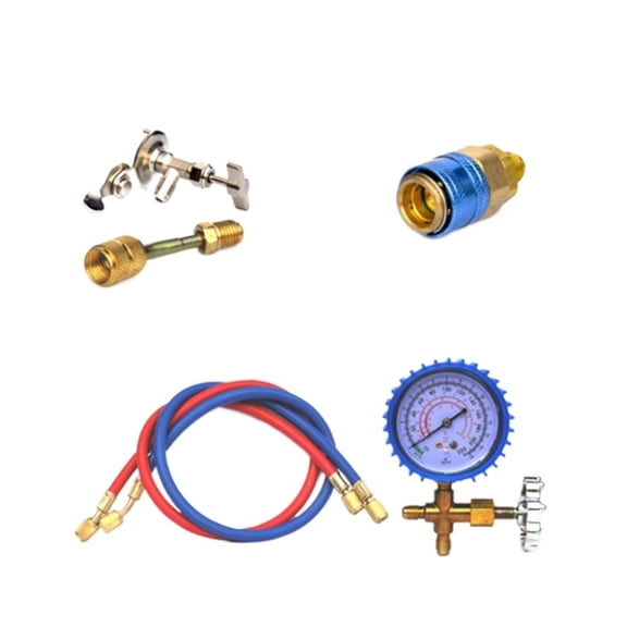 Refrigerant Manifold Gauge Household Car Air Conditioning Fluoride Adding Tool Kits Cool Gas Meter Set ,Wide Use