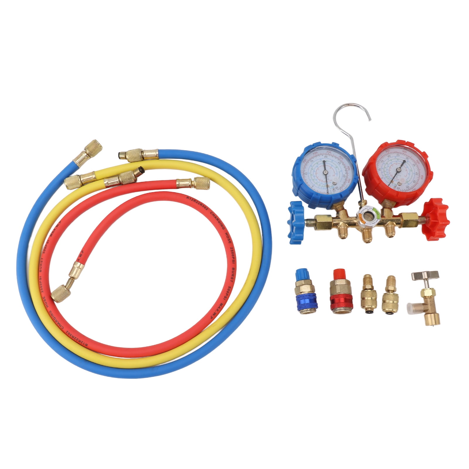 Refrigerant Manifold Gauge Set, 7cm Dial Air Conditioning Pressure
