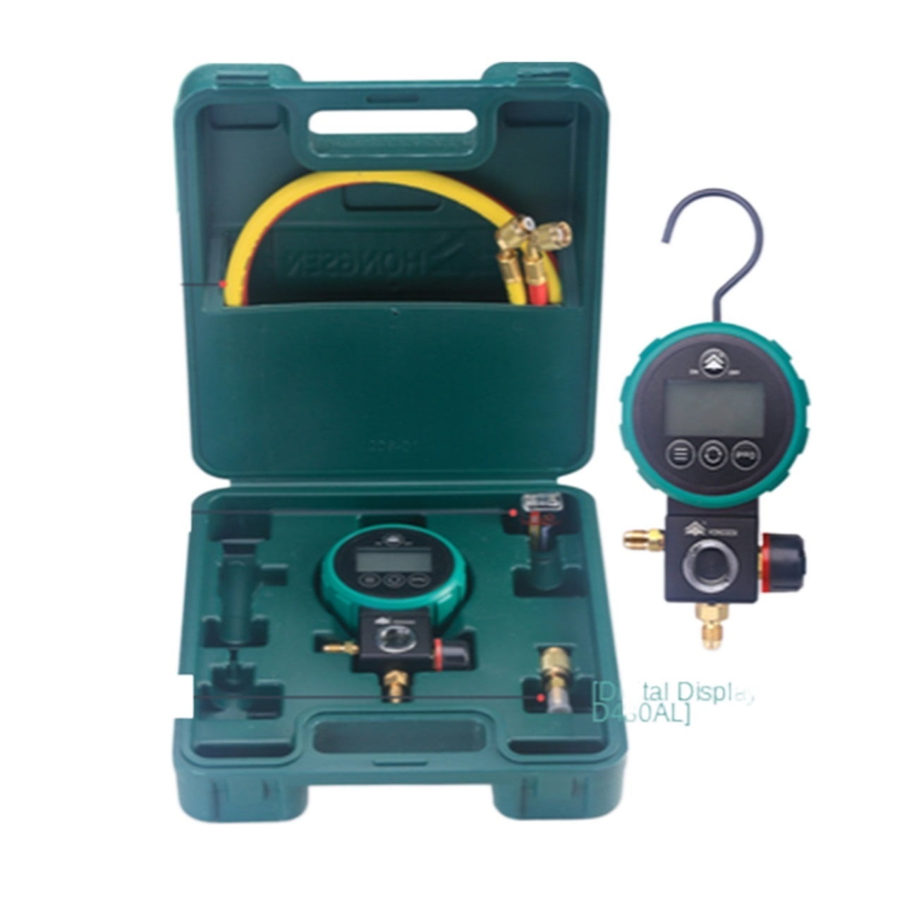 Refrigerant Pressure Gauge Manifold Digital Refrigeration Tester Vacuum