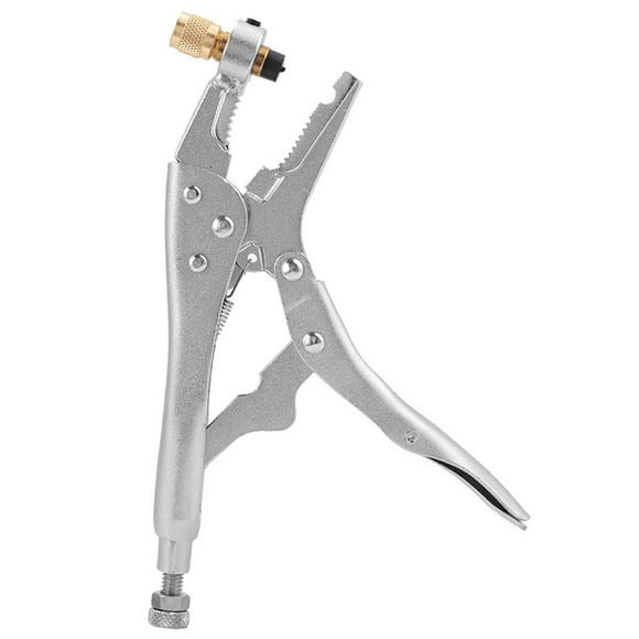 Refrigerant Recovery Pliers Refrigeration Tube Locking Tool 1/4in SAE Interface Locking Plier Home Accessories