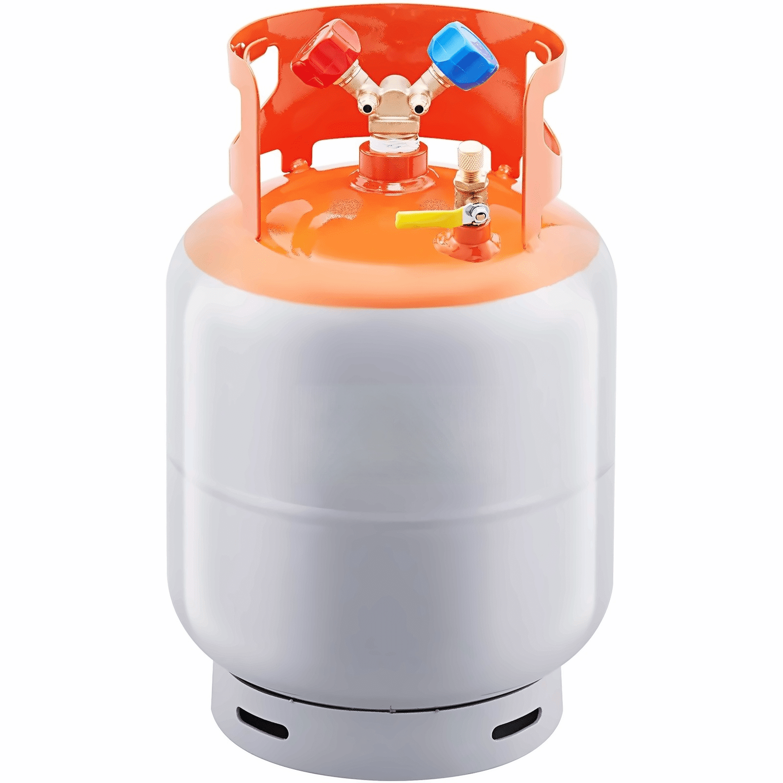 Refrigerant Recovery Tank 30 LBS - 400 PSI Cylinder w/ Y-Valve - R22/R134A/R410A - Portable AC Refrigerant Recovery Can for HVAC Professionals & DIY