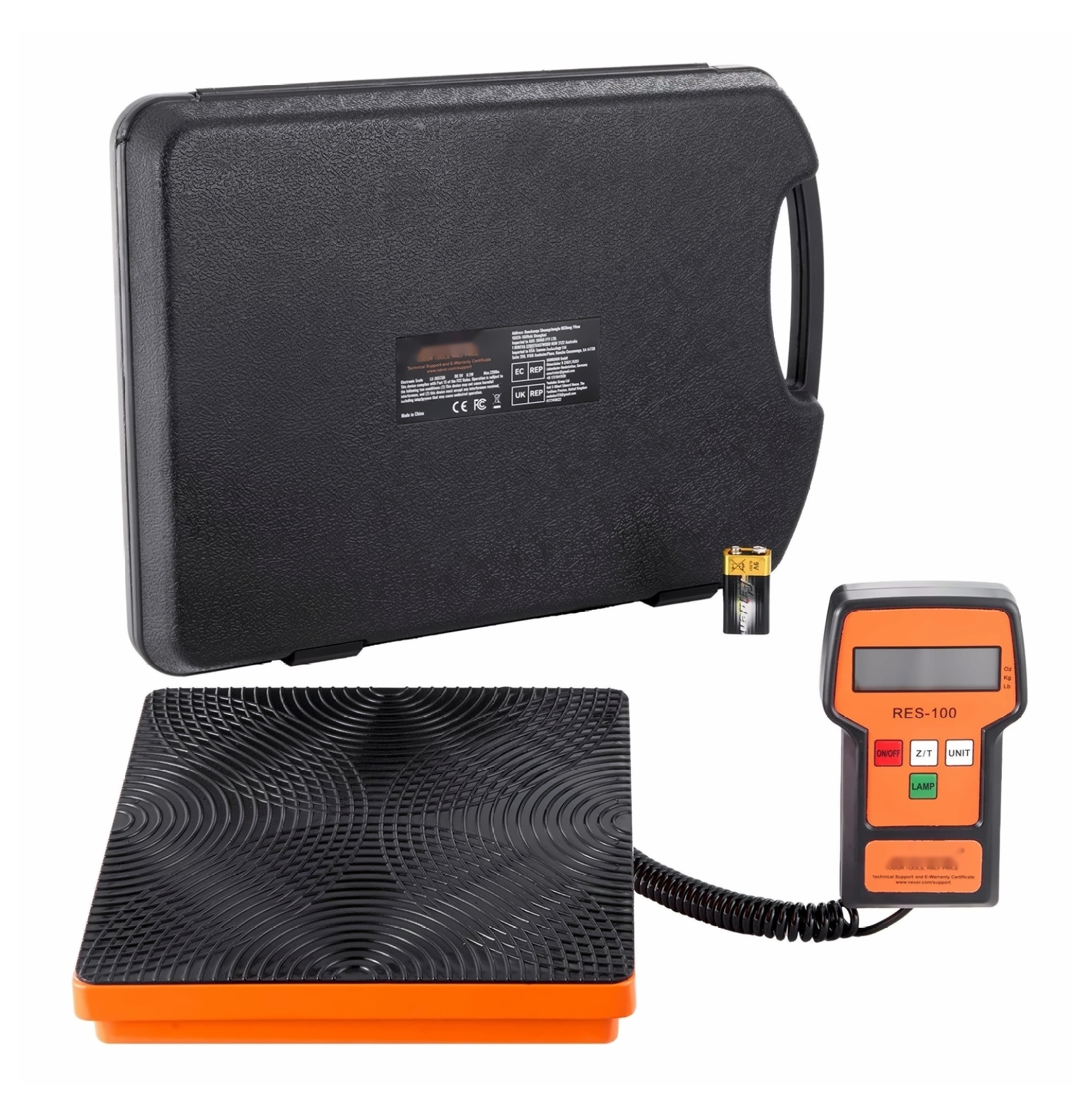 Refrigerant Scale 110 LBS HVAC, Digital Freon Charging/Recovery Scale ...