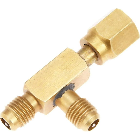 Refrigerant Tee Adapter Valves, Easy Operate Install Quick Coupler Tee Adapter Ensures Safe And Reliable Connections In Your Hvac System (5835mm)