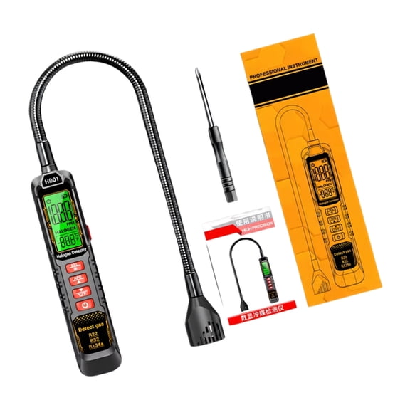 Refrigerants Leak Detector Freons Leak Detector With Adjustable Sensors Probes And Double Alarm Mode