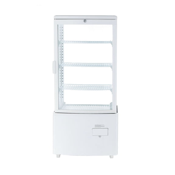Refrigerated Display Case 3 Cu.Ft., Pastry Cake Display Refrigerator, 3-Tier Countertop Commercial Showcase w/ LED Lighting & Turbo Cooling