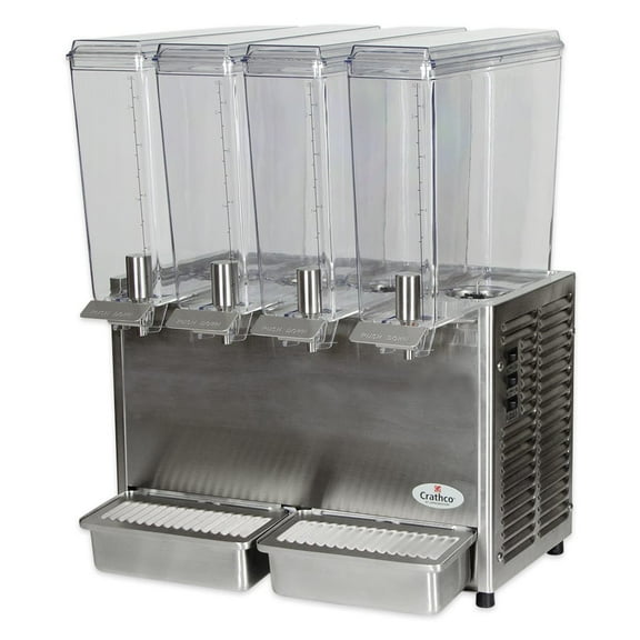 Refrigerated Drink Dispenser w/ (4) 2 2/5 gal Bowls, Pre Mix, 115v