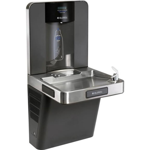 Refrigerated Drinking Fountain with Bottle Filler, Filtered