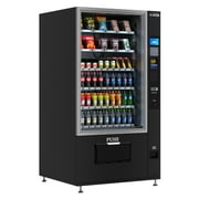 Refrigerated Snack and Drink Vending Machine with 60 Slots and Bill Acceptor in Black KM-VMR-40-B