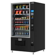 Refrigerated Snack and Drink Vending Machine with 60 Slots and Coin/Bill Acceptor in Black KM-VMR-40-BC