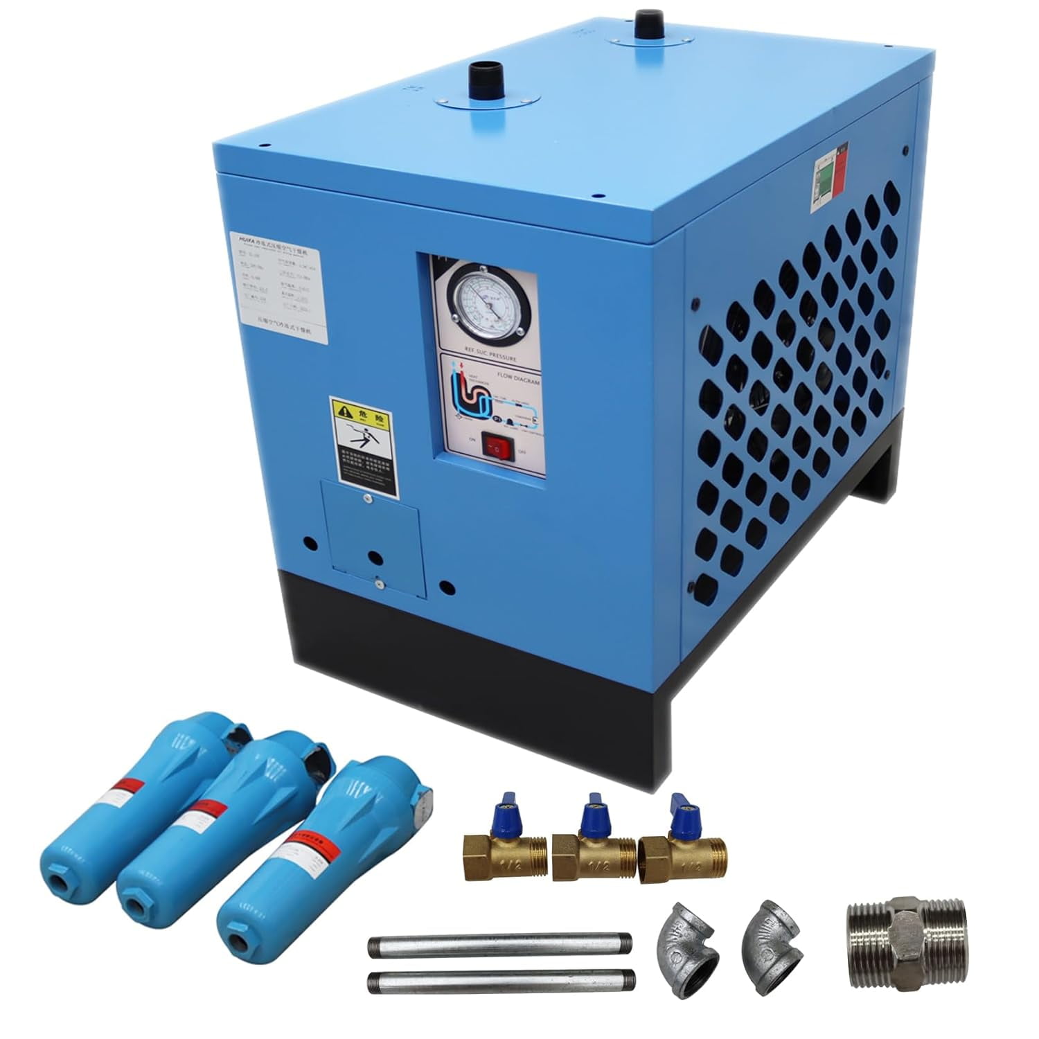 SCHULZ 10 CFM Air Dryer For Compressors - Removes Moisture, Works With 2-3 HP, Standalone Unit