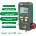 thumbnail image 1 of Refrigeration Digital Manifold Gauge HVAC Vacuum Pressure Gauge Air Conditioning Maintenance Diagnostic Tool Freon Temperature Tester R410a R134a Refrigerants Kit, DY518, 1 of 14