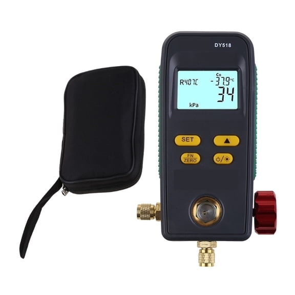 Refrigeration Digital Manifold HVAC System Gauge High-precision Vacuum Pressure Temperature Leakage Tester Dignostic ,HVAC Gauge