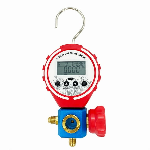 Refrigeration Digital R410a Manifold Pressure Gauge Vacuum Pressure Temperature Meter Test Air-Conditioning ,Easy to Use