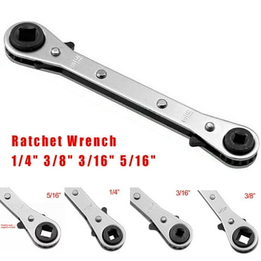 Refrigeration Ratchet Wrench 1/4 3/8 3/16 5/16Inch Port Valve HVAC Tool CS