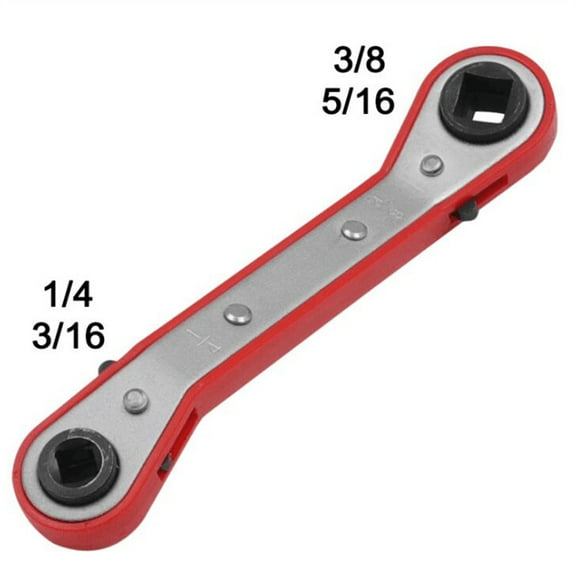 Refrigeration Ratchet Wrench Best Tool for HVAC Service, Smooth Ratcheting Action and Strong Gear, 4 Different Sizes