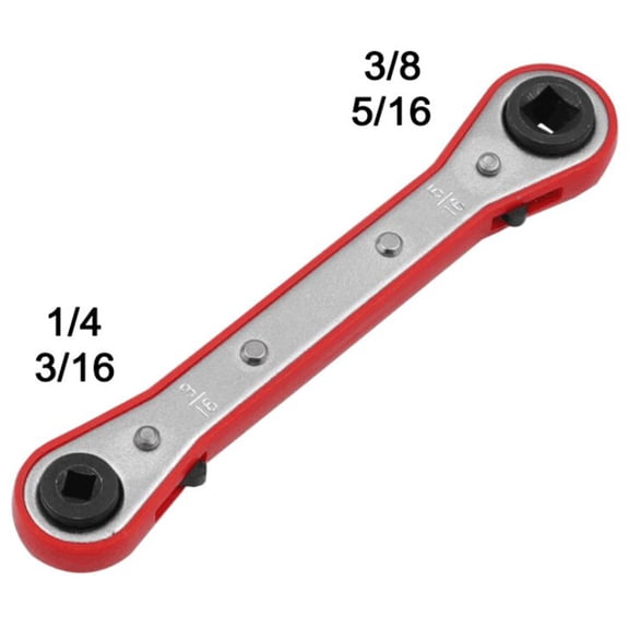 Refrigeration Ratchet Wrench Best Tool for HVAC Service, Smooth Ratcheting Action and Strong Gear, 4 Different Sizes