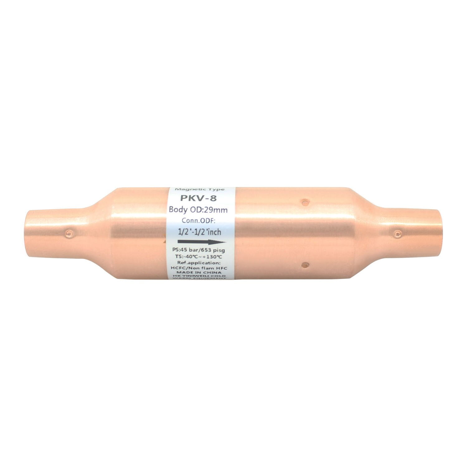 Refrigeration system refrigerant check valve copper pipe check valve ...