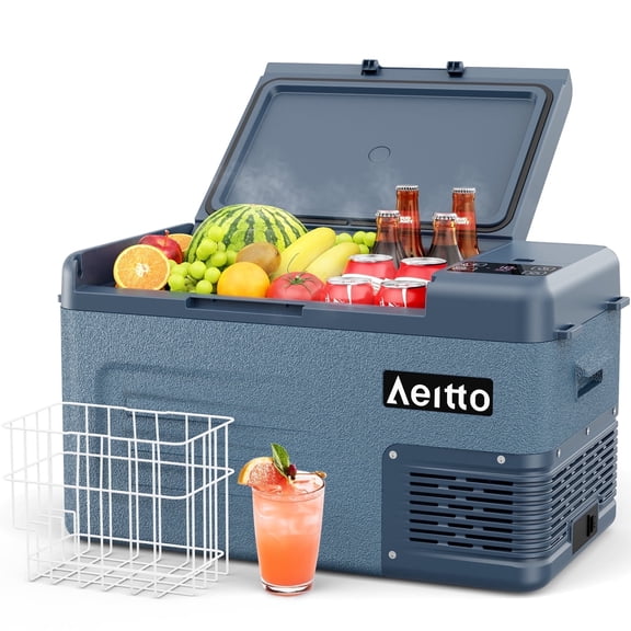Refrigerator 12V Car Fridge 30Quart Portable Freezer Compressor Cooler 12/24V