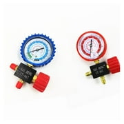 Refrigerator, Air Conditioner, Car Refrigerant Manifold Gauge High/Low Pressure R134a R404a R22 R410a Refrigerant Manometer ,Easy to Use