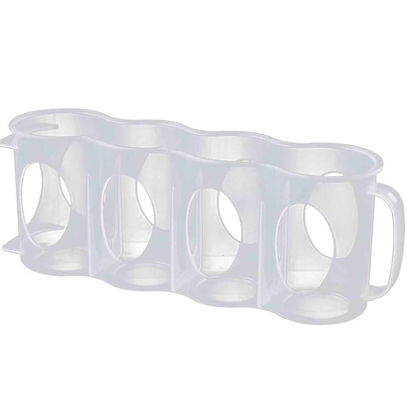Refrigerator Can Storage Organizer - Space Saving Beverage Dispenser for Soda, Beer & Energy Drinks - Plastic Fridge Caddy with Handle, Ventilated Bottom