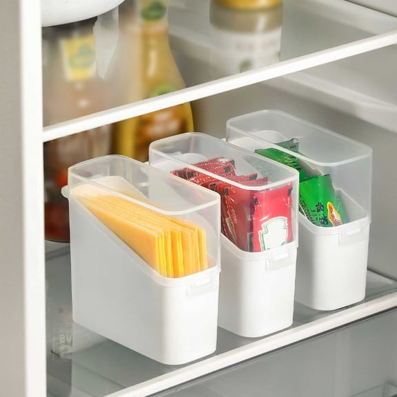 Refrigerator Cheese Storage Container for Sliced Cheese & Butter â Airtight Box with Sealing Lid â Odor-Proof Cheese Preserver for Fridge, Kitchen & Pantry Organization(White)