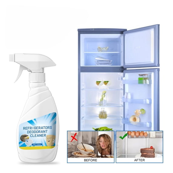 Refrigerator Cleaner — Refrigerator Cleaner 120ml, Deep Stain and Odor Remover for Fridge Freezer and Drawers, Safe Mild Formula for Food Storage Areas