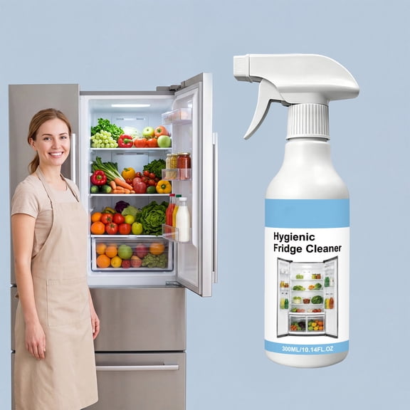 Refrigerator Cleaner Spray Deodorizing Degreasing Kitchen Fridge Cleaning Spray for Home Appliance Odor Removal