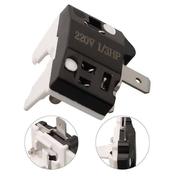 Refrigerator Compressor Overload Protector Switch PTC Start Relay 110/220V Automatic Protection Device for 1/2-1/6 Motor for Multiple Models(1/3)