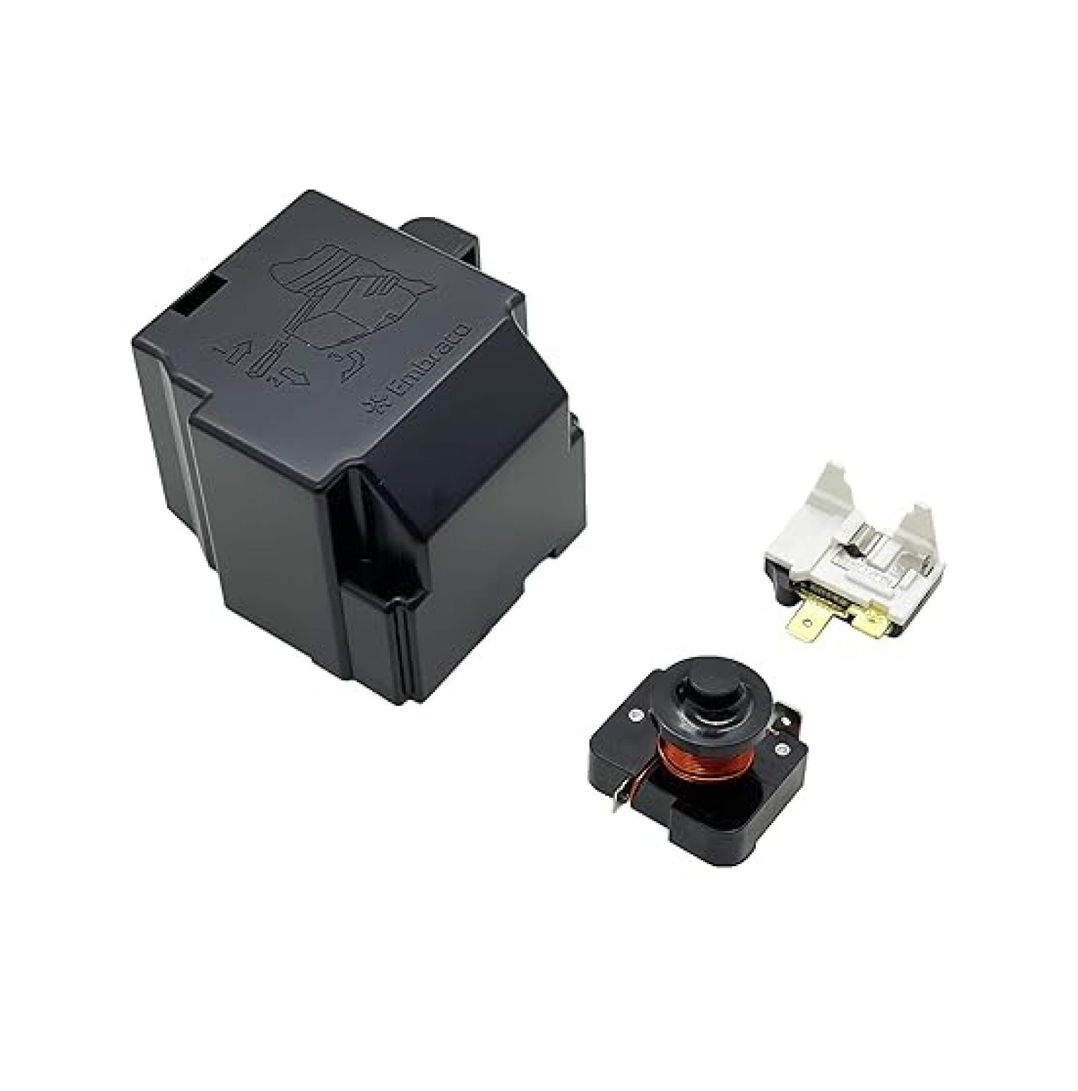 Compressor Relay Replacement Refrigerator Compressor Start Relay and Overload Kit Part# 5304499966 ...