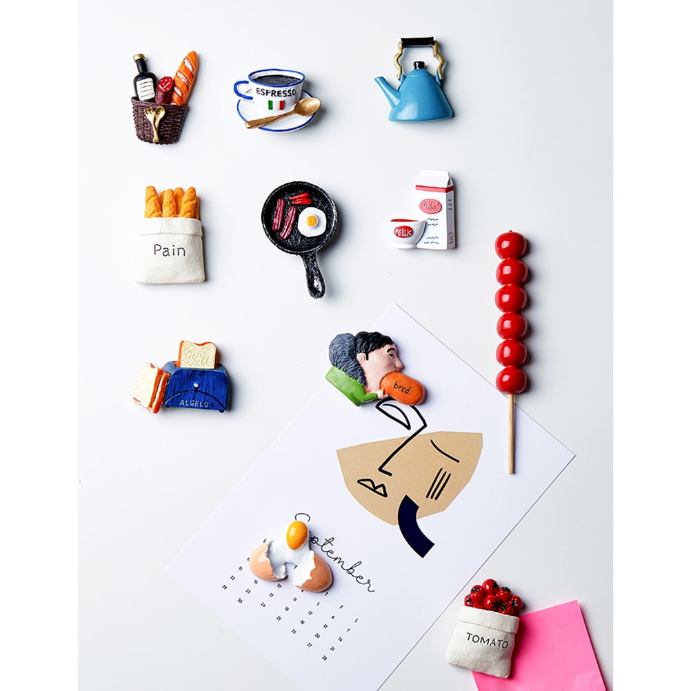 Refrigerator Decoration Stickers Cake Decorations Resin Fridge