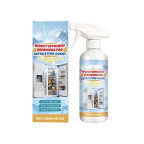 Refrigerator Defrosting Agent Rapid Ice Melt 4 Fluid Ounce Quick Defrost Solution for Home Freezers and Kitchen Refrigerators Single Pack