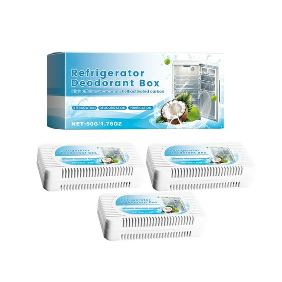 Refrigerator Deodorant Box with Activated Carbon Sterilization and Purification for Fresh Food Storage 50g 1 76oz