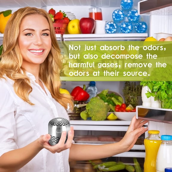 Refrigerator Deodorizer, 10-Year Long-Lasting Odor Eliminator, Purifying Bag