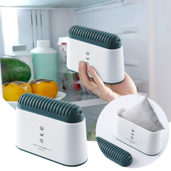 Refrigerator Deodorizer, Activated Charcoal Odor Eliminator for Fridge and Freezer, Long Lasting Freshness, Compact Space Saving Design, Natural Fridge Air Purifier