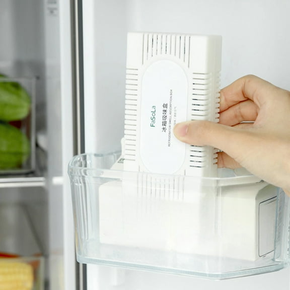 Refrigerator Deodorizing Box Powerful Deodorizing Magnetic Deodorant Deodorizing Artifact Small Charcoal Bag Deodorizing Box Recycling