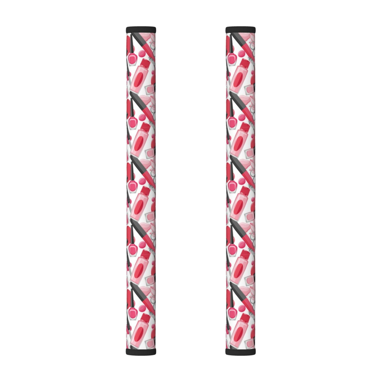 Pink - Bengal Kantha Work Reversible Fridge Handle Cover (Set of 2) 03