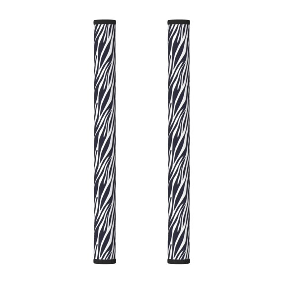 Refrigerator Door Handle Covers Set of 2, zebra print black white print Adjustable Non Slip Fridge Handle Covers, Appliance Handle Covers for Dishwasher Cuteness Oven Kitchen Decor