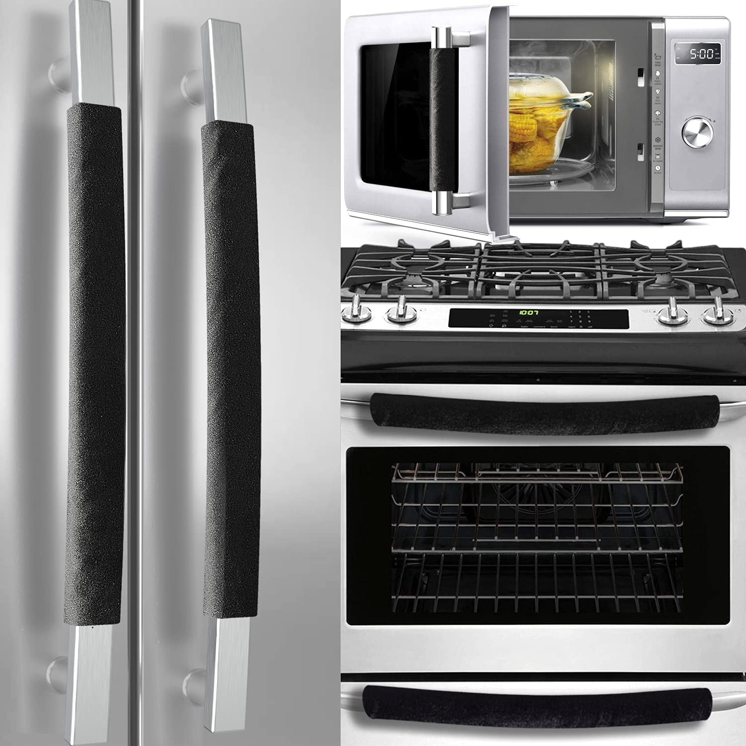 Refrigerator Door Handle Covers, Set of 5 Washable Decor Keep Appliance