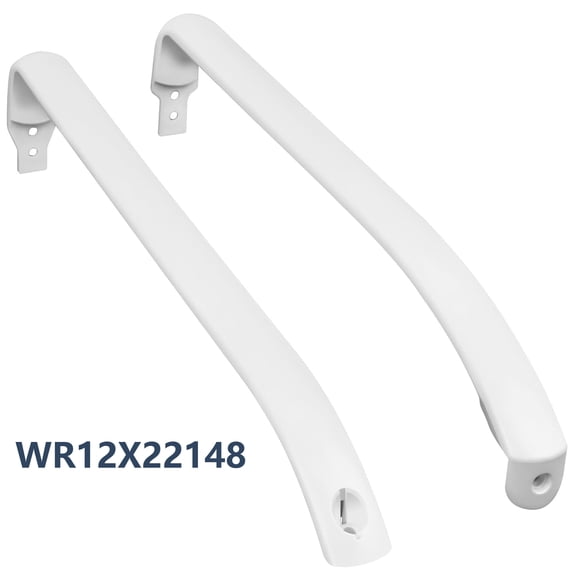 Refrigerator Door Handle Set WR12X22148 Fit for Hotpoint GE Refrigerator Freezer Door Handle Replace WR12X20141 PS9864030 AP5949272 WR12X11010 GTH18GBDCRWW GTH18GBDDRWW