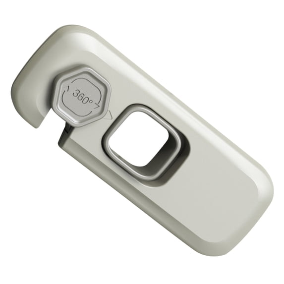 Refrigerator Door Lock, Cosmug 1 Pc Fridge Security Lock, Multi-Purpose Safety Lock, for Refrigerators, Drawers, Cabinets and Home Use (Silver)