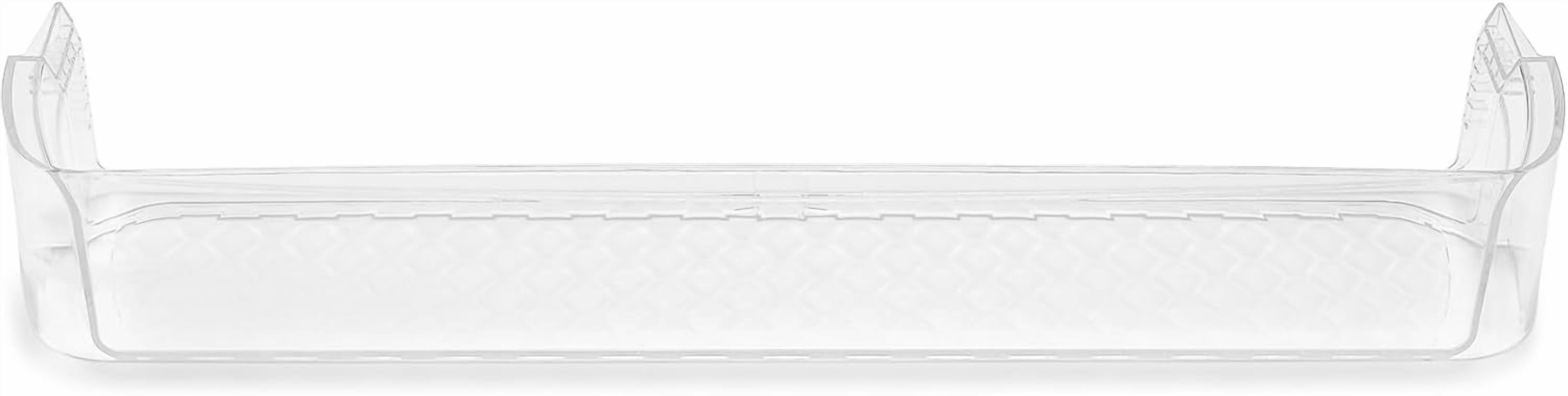 Refrigerator Door Shelf Bin Replacement, Clear Plastic Pull-Out Fridge Door Basket, Durable Storage for Bottles, Condiments, and Kitchen Essentials, Right Side