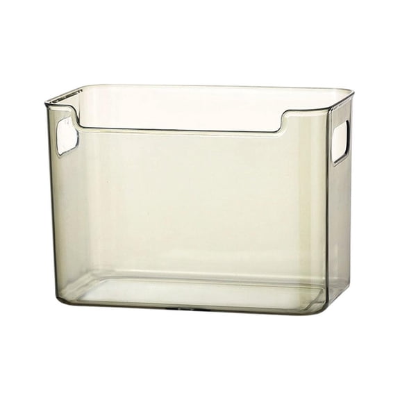 Refrigerator Door Storage Bin, Clear Fridge Organizer for Side Door Shelves, Space Saving Plastic Food Storage Container for Vegetables, Drinks & Condiments